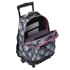Outlet - Mochila Renglones con ruedas Kitten Rose Material Escolar
