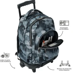 Best - Mochila Renglones con ruedas - Digital Hill Material Escolar