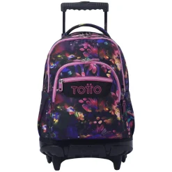 Sale - Mochila Renglones con ruedas - Flower Galaxy Material Escolar