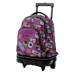 Outlet - Mochila Tiza con ruedas Kitsune Material Escolar