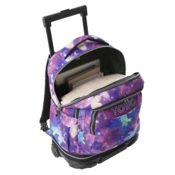Sale - Mochila Tiza con ruedas Glitter Star Butterfly Material Escolar
