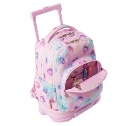- Mochila Tiza con ruedas Glitter Shiny Heart*TOTTO New