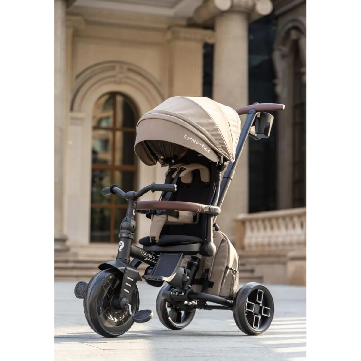 Triciclo Comfo Max 6 en 1 – Beige Motos Y Triciclos