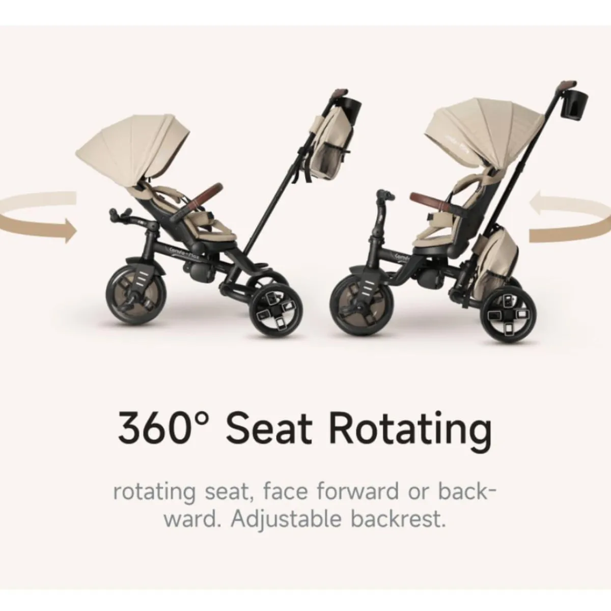 Triciclo Comfo Max 6 en 1 – Beige Motos Y Triciclos