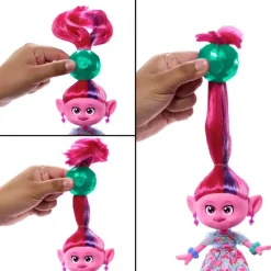 Hot Trolls - Poppy con accesorios Coleccionables Y Mini Mundos