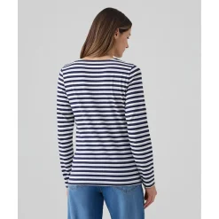 Hot T-shirt de lactancia rayas blancas y azules Moda·Camisetas|Premamá·Moda