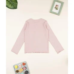 T-shirt rosa de niña manga larga Niña 2-10 Años·Camisas Y Camisetas|Niña·Niña 2-10 Años