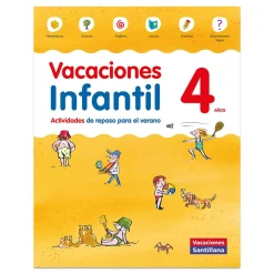 Sale Vacaciones Santillana - Vacaciones Infantil 4 años Juguetes Educativos Y Libros