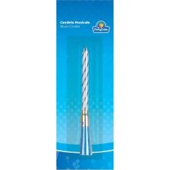 Clearance Vela azul musical Artículos De Fiesta Y Regalos