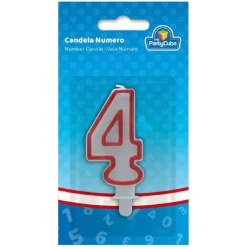 Vela borde rojo 4*TOYS "R" US Discount