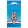Vela borde rojo 6*TOYS "R" US