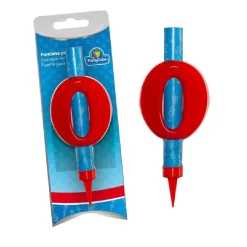 Sale Vela pirotécnica con número 0 Artículos De Fiesta Y Regalos