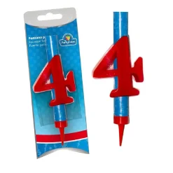Discount Vela pirotécnica con número 4 Artículos De Fiesta Y Regalos