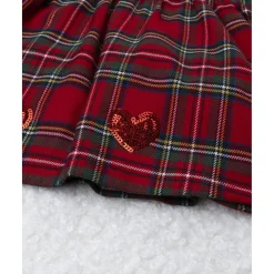 Vestido niña tartán rojo con culotte a juego*Prenatal New
