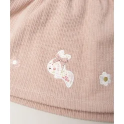 Vestido tipo peto de niña en rosa con conejitos*Prenatal Discount