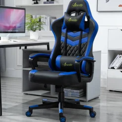 New Vinsetto - Silla Gaming azul-negro Videojuegos