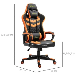 Vinsetto - Silla Gaming naranja-negro*Homcom Sale