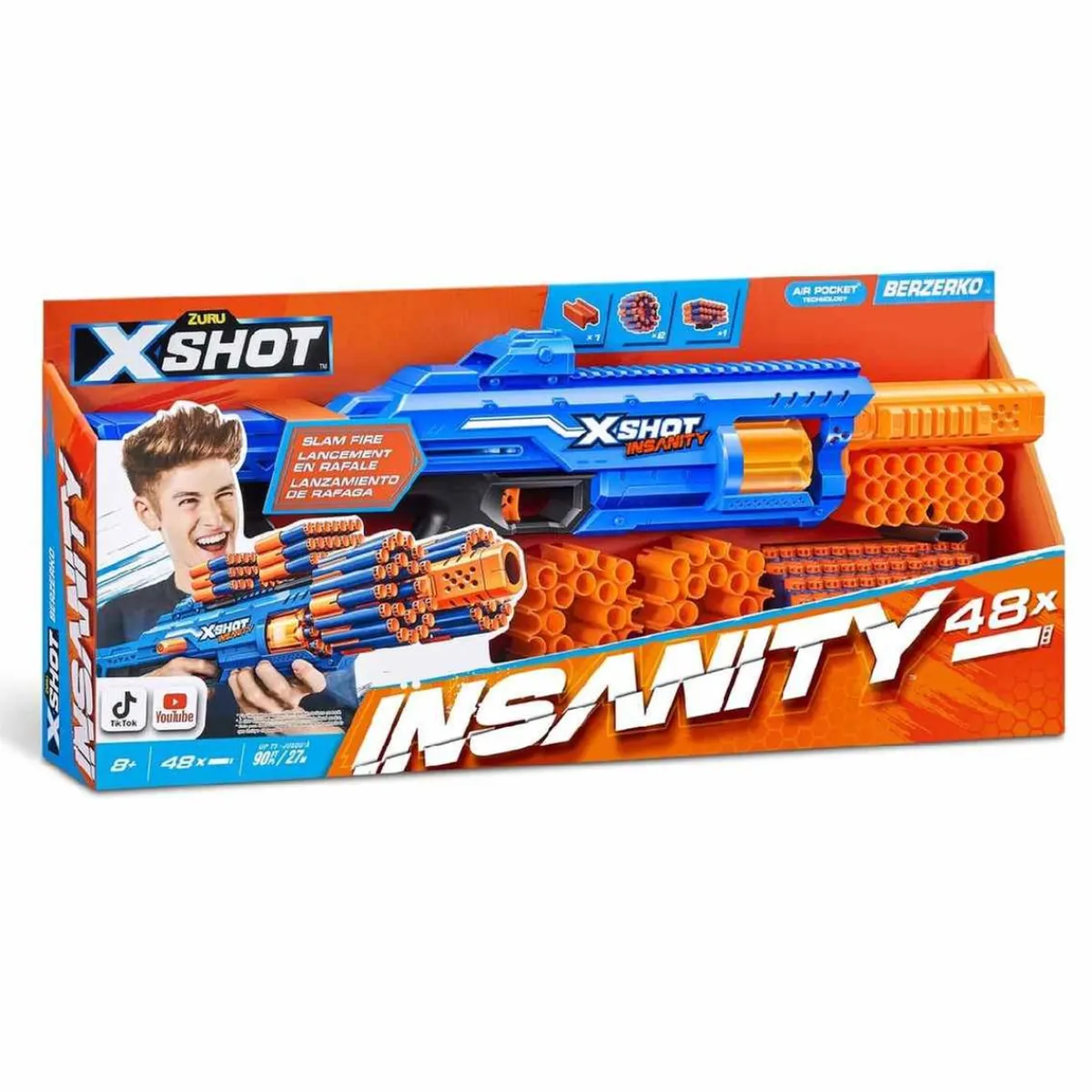 X-Shot - Lanzador Insanity Berzerko (48 dardos)*ZURU Sale